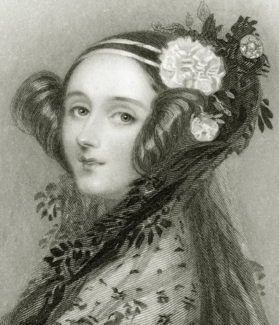 Portrait of Augusta Ada King, Countess of Lovelace by Alfred Edward Chalon